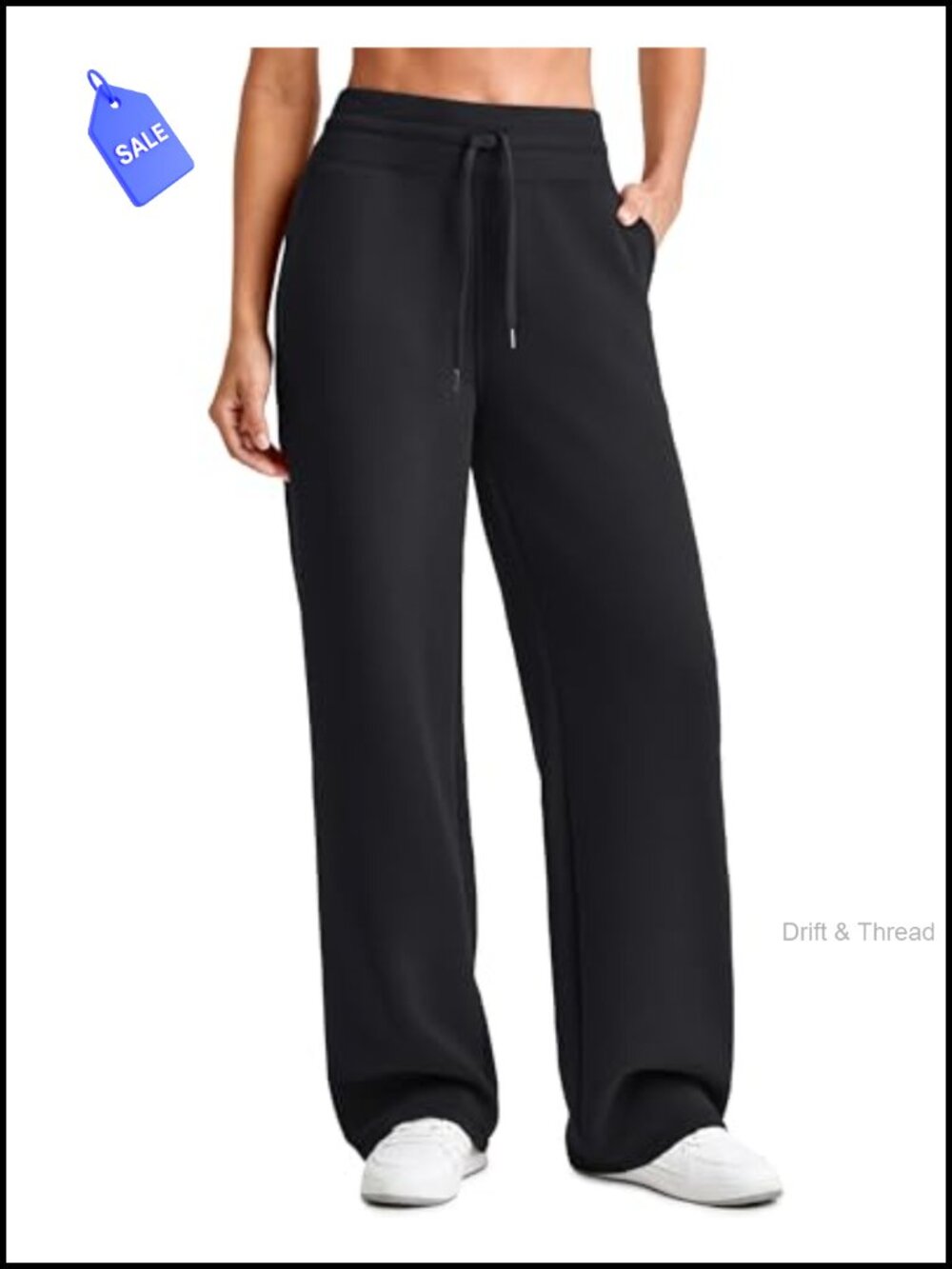Modal Soft Wide Leg Sweatpants High Waist Drawstring Lounge Pants